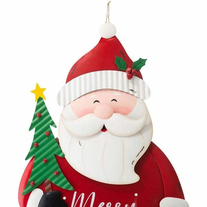 Various Brands 30" Metal Lighted Santa Yard Stake - JKC01702-B - Porch Seasonal Decor 4 Various Brands 30" Metal Lighted Santa Yard Stake - JKC01702-B - Porch Seasonal Decor - Image 2