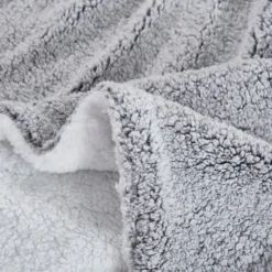 Trail Creek Snuggly Sherpa Throw Blanket, Charcoal Grey - RK-TEDSH-CHAR - Blankets & Bedspreads -Outlet Hearth And Home Store 844edf9cd61ae7bc4925bf455817b9c95b356ce7 490931843 3