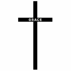 P. Graham Dunn Grace - 72 x 36 Pine Cross Sign - RK-150013L5 - Wall Decor
