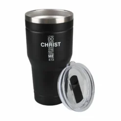 Lincoln Outfitters "All Things Through Christ" 30 oz. Religious Tumbler, Black - 89-633-0204 - Tumblers -Outlet Hearth And Home Store 8809803ad9015100659f4b733760ab9192aa2f6e 32631056 3