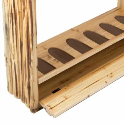 Rush Creek Creations 6 Gun Rack with Storage 370037 - Storage Furniture -Outlet Hearth And Home Store 8 35