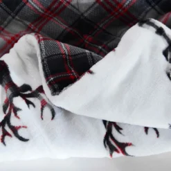 Trail Creek Super Soft Reversible Velvet Throw Blanket, Deer - RK-VELVEL-DEER - Blankets & Bedspreads -Outlet Hearth And Home Store 8d9f851907e2aaa41dcf2084e046bffd5d6d8c61 490931840 4