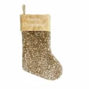 Four Seasons 20" Embroidered Sika Deer Faux Fur Christmas Stocking - 21XZ-111801S - Christmas Decor