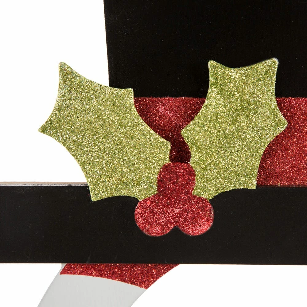 Glitzhome Monogram MDF Snowman Hanging Decor A - 1115004478 - Wall Decor 5 Glitzhome Monogram MDF Snowman Hanging Decor A - 1115004478 - Wall Decor - Image 3