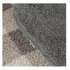 Lavina Home Grey Buffalo Check Printed Sherpa Reversible to Sherpa 90 x 90 Blanket - RK-SHERP-GBUF - Blankets & Bedspreads -Outlet Hearth And Home Store 913caf54fe51a8b6487ed74e9eee055ae757abc8 490932040 1