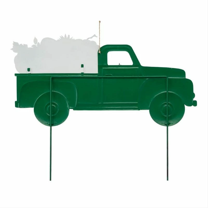 Various Brands 28" Green Metal Truck Yard Stake - JKC00607RK - Porch Seasonal Decor 4 Various Brands 28" Green Metal Truck Yard Stake - JKC00607RK - Porch Seasonal Decor - Image 2