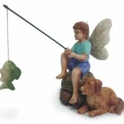 Assorted Woodland Knoll Collection Gone Fishin MG79 - Garden Statues & Lawn Ornaments