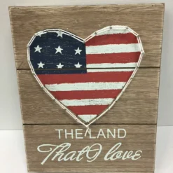 RUSSCO Wood and String Heart Wall Decoration WD153111