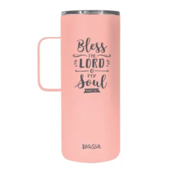Kerusso Dual Wall Stainless Steel Bless the Lord Mug with Handle, 22 oz. - MUGS232 - Tumblers