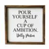 Backyard Expressions "Pour Yourself A Cup of Ambition" 14" x 14" Wooden Frame Sign - 910490 - Wall Decor -Outlet Hearth And Home Store 96be7eb56f5f34035672e9de9d69ed5da5851ff1 2022017868
