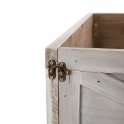 Glitzhome Washed White Wooden Tree Collar - 1106203433 - Christmas Decor -Outlet Hearth And Home Store 9c700de6e59895f17365d40877c355b49f5cb7eb 93430205 2