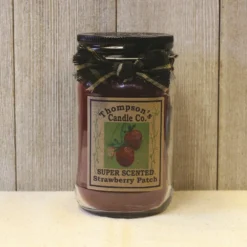 Thompson's Candle Co. Strawberry Patch, 12 oz. Mason - STPSM - Candles & Home Fragrance