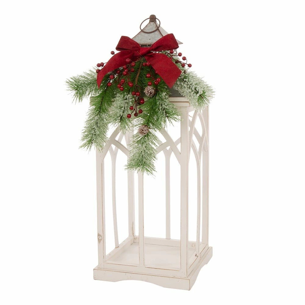 Glitzhome Farmhouse Wood Metal Lantern Set - 1107203556 - Novelty Lighting 5 Glitzhome Farmhouse Wood Metal Lantern Set - 1107203556 - Novelty Lighting - Image 3