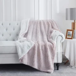 Trail Creek Snuggly Sherpa Throw Blanket, Cedar - RK-TEDSH-CED   - Blankets & Bedspreads -Outlet Hearth And Home Store a79b589d3c9c95c20968d33c51225234d818c179 490931842 4