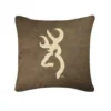 Kimlor Browning Buckmark Brown Square Logo Pillow - Bed Pillows -Outlet Hearth And Home Store a853f684844eb895abf303376bb5b21acad5ed10 kimlor browning buckmark square logo pillow