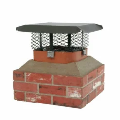 HY-C HYC 5/8" Mesh Shelter Adjustable Series Chimney Cap SCADJLC - Storage Furniture