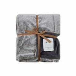 Lavina Home Chic Silky Soft Faux Throw Blanket, Rabbit & Mink - RK-RABMNK-TH  - Blankets & Bedspreads