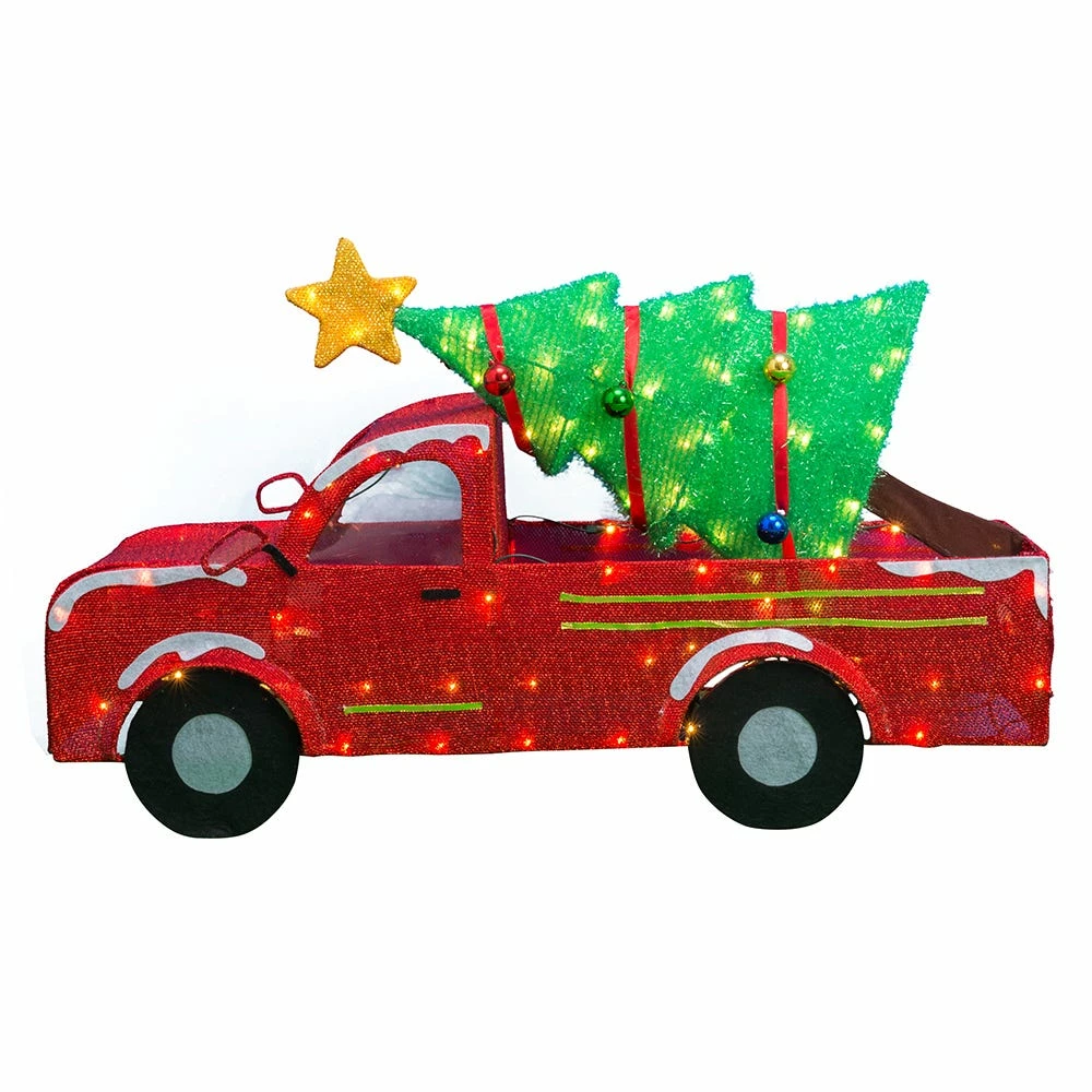 Various Brands 34" Lighted Truck with Christmas Tree - 20DH091818 - Christmas Decor 4 Various Brands 34" Lighted Truck with Christmas Tree - 20DH091818 - Christmas Decor - Image 2