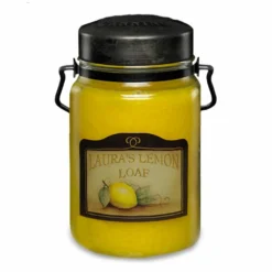 McCall's Laura's Lemon Loaf Classic Jar Candle, 26 oz. - JLL-26 - Candles