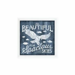 P. Graham Dunn Oh Beautiful 7 x 7 Textured Framed Sign - Q00929RK - Wall Decor