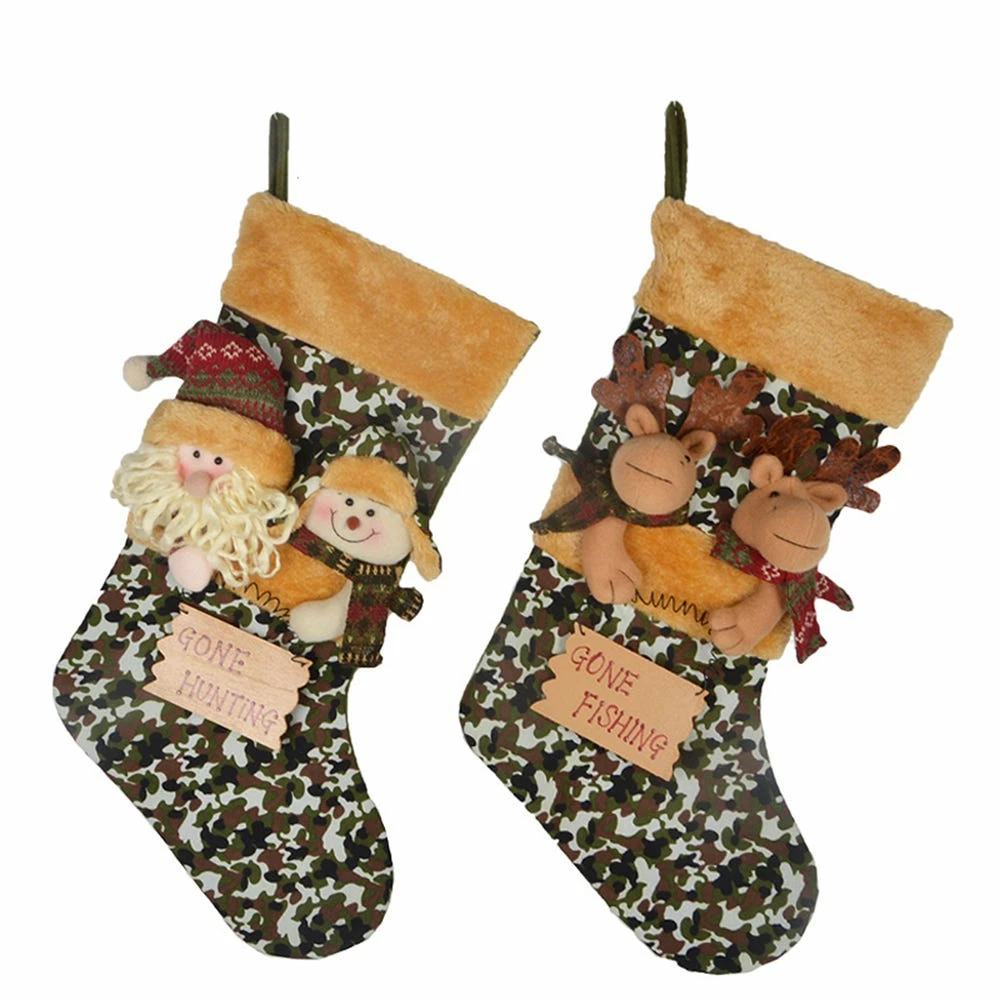 Various Brands 20" Camo Christmas Stocking, Assorted - XZ-SP12042 - Christmas Stockings 3 Various Brands 20" Camo Christmas Stocking, Assorted - XZ-SP12042 - Christmas Stockings