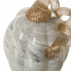 Glitzhome 5.71 Inch Gray Marble Tall Glass Pumpkin - 1209003568 - Centerpieces -Outlet Hearth And Home Store bd7b93f3d8b01fd422c8e3c00f6464c8cedbca69 93422046 3