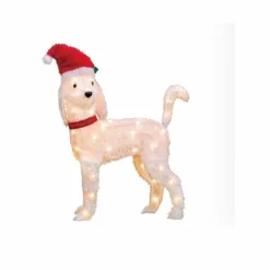 Four Seasons 26" Pre-Lit Fabric Dog Christmas Holiday Decoration - XL940954 - Christmas Decor -Outlet Hearth And Home Store c672f8280a315bd65eb8ca9bc4fae471adbd9d60 14762131 3