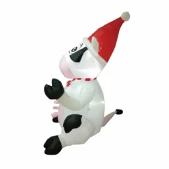 Four Seasons Christmas Inflatable 5ft Cow with Santa Hat & Scarf - 21CH111602 - Christmas Decor -Outlet Hearth And Home Store c86e4b57717e75fe7214abe397c513b44070c23c 14762171 1