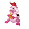 Four Seasons Christmas Inflatable 5ft Pig with Santa Hat & Scarf - 21CH111601 - Christmas Decor -Outlet Hearth And Home Store cf500e3459f154cfc1fb551df38d18442895f87d 14762170 main