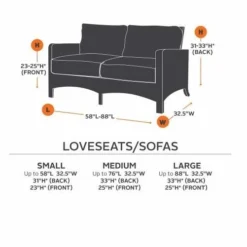 Classic Accessories Hickory Series Large Loveseat Cover 55220042401EC - Furniture -Outlet Hearth And Home Store classic accessories hickory series large loveseat cover 1