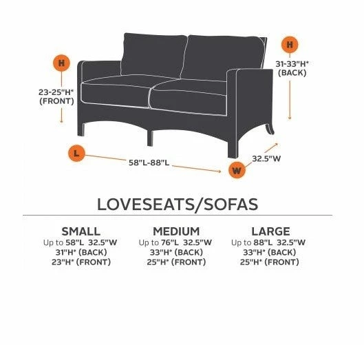Classic Accessories Hickory Series Small Loveseat Cover 55222022401EC - Furniture 8 Classic Accessories Hickory Series Small Loveseat Cover 55222022401EC - Furniture - Image 6