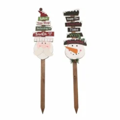 Various Brands Assorted Wooden Word Yard Stake JK38642 - Décor