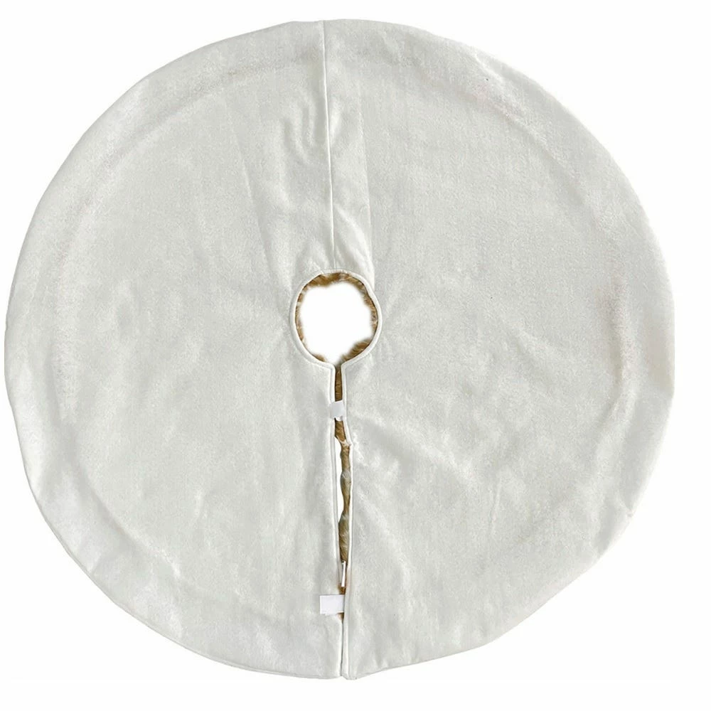 Four Seasons 36" Deer Look Faux Fur Christmas Christmas Tree Skirt - 21XZ-111802TS - Christmas Decor 5 Four Seasons 36" Deer Look Faux Fur Christmas Christmas Tree Skirt - 21XZ-111802TS - Christmas Decor - Image 3