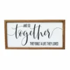 Backyard Expressions "And So Together They Built a Life they Love" 36" x 17.25" Wooden Frame Sign - 910511 - Wall Decor