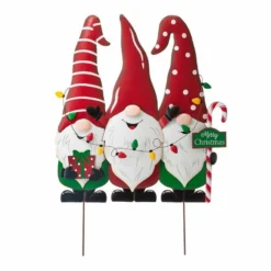 Various Brands 36" Metal Gnome Yard Stake - JKC01706RK - Porch Seasonal Decor