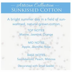 Candle Warmers Etc. Sunkissed Cotton Artisan Wax Melt, 2.5 oz.- 3690s-RK - Wax Melts -Outlet Hearth And Home Store e18e2ff4e3dff72beb5eca716eaa3702c9a72009 2022019255 1