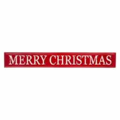 Glitzhome Enameled Metal Merry Christmas Wall Sign - 1115202997 - Wall Decor