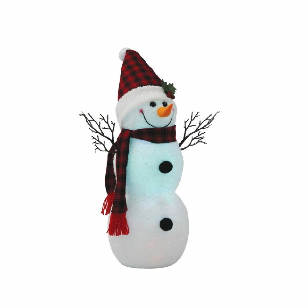 Four Seasons 24" Battery Operated Tabletop Snowman, Color Changing LED lights with timer, Assorted Styles - JS19-101524A4 - Christmas Decor 9 Four Seasons 24" Battery Operated Tabletop Snowman, Color Changing LED lights with timer, Assorted Styles - JS19-101524A4 - Christmas Decor - Image 7