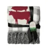 URBAN DEER Farm Animal Patch velvet 50 x 60 throw with Fringe - RK-VELFR-ANI - Blankets & Bedspreads -Outlet Hearth And Home Store e9b3d522a29626f4bdbf9286c062cfdfee045b29 RK VELFR ANI.2
