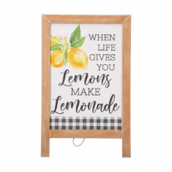 Glitzhome 30" Wooden Plaid Easel Lemonade Porch Sign - JKC02127/8 - Porch Seasonal Decor -Outlet Hearth And Home Store ea878f08f648ea4dd76fd8923cec09f4785e8465 14712114 4