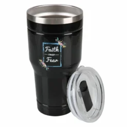 Lincoln Outfitters "Faith Over Fear" 30 oz. Religious Tumbler, Black - 89-631-0204 - Tumblers -Outlet Hearth And Home Store ecd9e88d91543e4537744a2515cb69b7d7d527c8 32631054 3