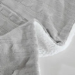 Lavina Home Cozy Cable Knit Reversible Throw Blanket - RK-CABSH-TH - Blankets & Bedspreads -Outlet Hearth And Home Store edc61530d26fcf3ea3d5e73733be1623407e50a4 490931836 6