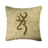 Kimlor Browning Buckmark Tan Square Logo Pillow - Bed Pillows -Outlet Hearth And Home Store f342f62a10778fe24af2092e0769f9f301ca6f6b kimlor browning buckmark tan square logo pillow