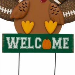 Various Brands 28" Welcome Turkey Football Yard Stake - JKC00606RK - Porch Seasonal Decor -Outlet Hearth And Home Store f4311e7ef87c3bea0cfdf78ca2d212edbb4e76d9 14730015 5