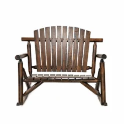 Various Brands Maple Ridge Log Rocker Loveseat - 88-739-0204 - Entryway Furniture