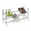 Honey-Can-Do HoneyCanDo 2Tier Chrome Expandable Stackable Shoe Rack SHO01170 - Laundry Baskets -Outlet Hearth And Home Store honey can do 2 tier chrome expandable stackable shoe rack sho 01170 2