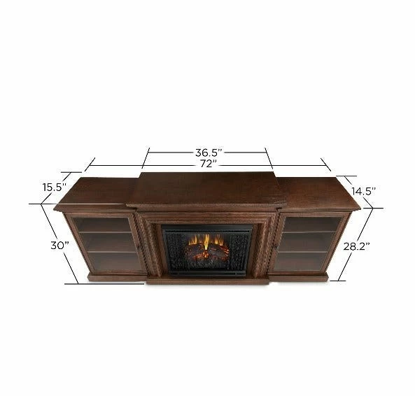 Real Flame Fredrick Entertainment Center w/ Electric Fireplace 7740E - Entertainment Centers 8 Real Flame Fredrick Entertainment Center w/ Electric Fireplace 7740E - Entertainment Centers - Image 6